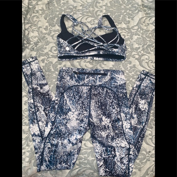 Lululemon matching speed up tight and bra - Picture 8 of 9